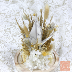 La grue - Cloche fleurie