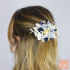 The Blue Charm – Floral Hair Clip with Blue and Natural Dried Flowers