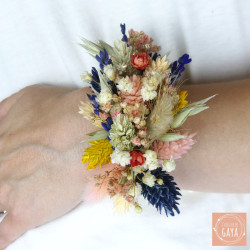 The Vibrant – Multicolored Dried Flower Hair Clip