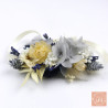 The Blue Charm – Dried Flower Bracelet with Blue and Natural Tones
