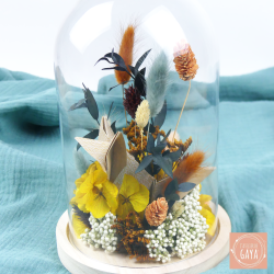 Le renardeau - Cloche fleurie