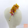 The Sunbeam – Yellow and Fuchsia Dried Flower Headband