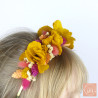 The Sunbeam – Yellow and Fuchsia Dried Flower Headband