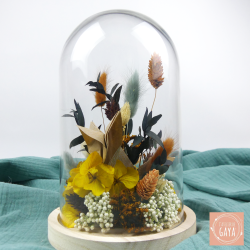 Le renardeau - Cloche fleurie