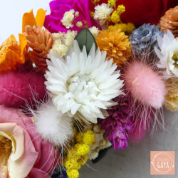 La Frida Kahlo – Couronne de tête en fleurs séchées pour cérémonies