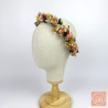 Rustic Bloom – Multicolored Dried Flower Head Crown