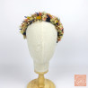 Rustic Bloom – Multicolored Dried Flower Head Crown
