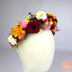 Freda Kahlo – Vibrant Dried Flower Headband