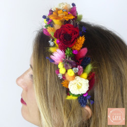 Freda Kahlo – Vibrant Dried Flower Headband