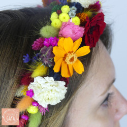 Freda Kahlo – Vibrant Dried Flower Headband