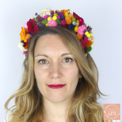 Freda Kahlo – Vibrant Dried Flower Headband
