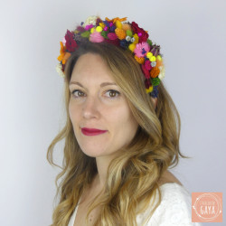 Freda Kahlo – Vibrant Dried Flower Headband