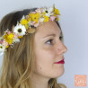 Couronne de tête avec coloris et fleurs personnalisables