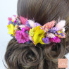The Sparkling – Colorful dried flower hair comb for boho weddings