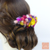 The Sparkling – Colorful dried flower hair comb for boho weddings