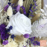 Lavender Glow – White and Purple Dried Flower Bridal Bouquet