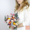 Tropical Escape – Multicolored Dried Flower Bridal Bouquet