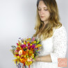 Tropical Punch – Multicolored Dried Flower Bridal Bouquet