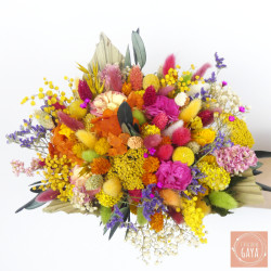 Handmade in France – Tropical Punch, the colorful bouquet for boho and tropical weddings.