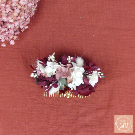 La charmeuse - Golden flowered comb