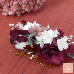 La charmeuse - Golden flowered comb