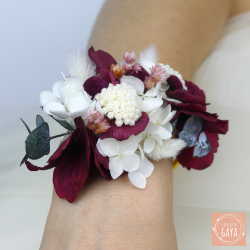 La charmeuse - Bracelet jonc sur mesure fleuri