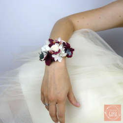 La charmeuse - Custom floral bangle bracelet