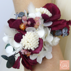 La charmeuse - Bracelet jonc sur mesure fleuri