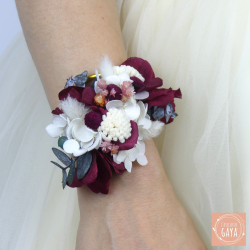 La charmeuse - Custom floral bangle bracelet