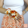 la strelitzia - Custom floral bangle bracelet