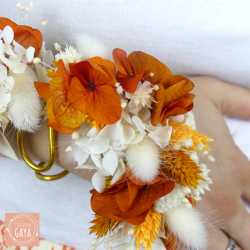 la strelitzia - Custom floral bangle bracelet