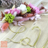 La tendresse - Dried flower wall wreath