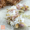 La rose vintage - Couronne murale de fleurs séchées/stabilisées