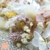 La rose vintage - Couronne murale de fleurs séchées/stabilisées