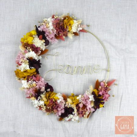 La marquise - Dried flower wall wreath