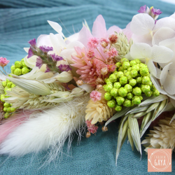 La danseuse - Couronne murale de fleurs séchées/stabilisées