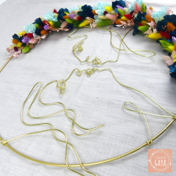 The rainbow - Couronne murale de fleurs séchées/stabilisées