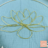 Le lotus - Couronne murale de fleurs séchées/stabilisées