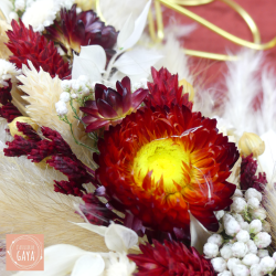 La pampa - Couronne murale de fleurs séchées/stabilisées