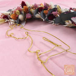 La Hawaïenne - Dried flower wall wreath