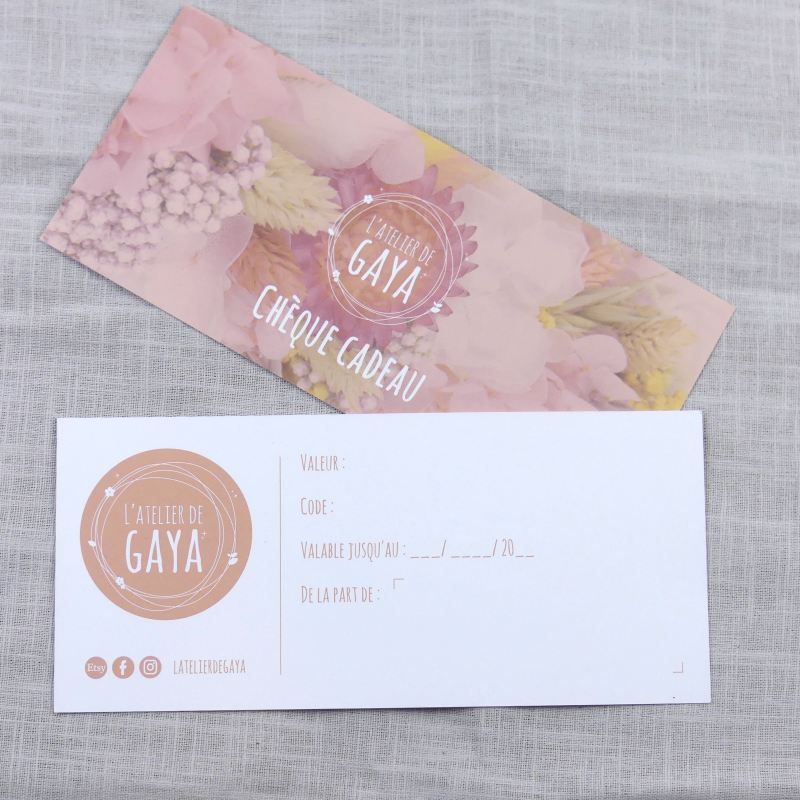 Carte cadeau - L'Atelier de Gaya