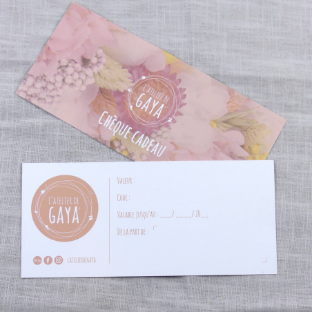 Carte cadeau - L'Atelier de Gaya