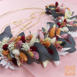 La Hawaïenne - Dried flower wall wreath