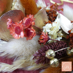 La terracotta - Dried flower wall wreath