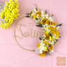 L'acidulée - Couronne murale de fleurs séchées/stabilisées