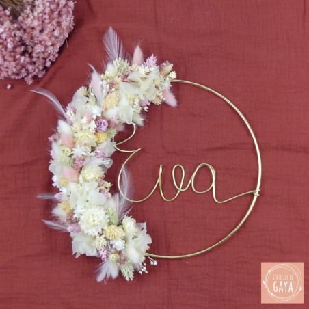 La Voluptueuse - Couronne murale de fleurs séchées/stabilisées