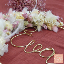 La Voluptueuse - Couronne murale de fleurs séchées/stabilisées