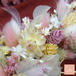 La Voluptueuse - Couronne murale de fleurs séchées/stabilisées