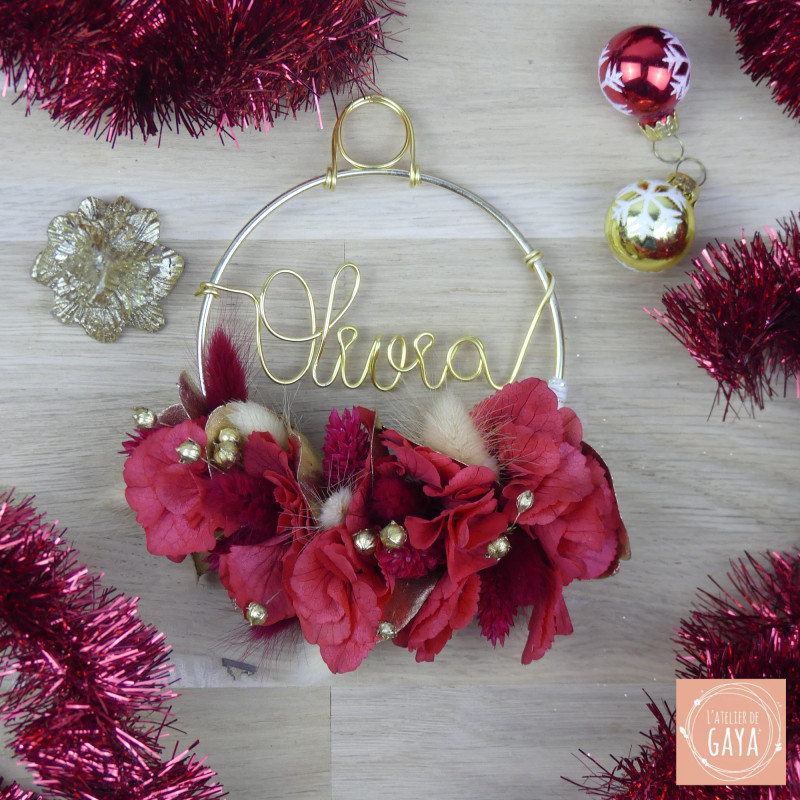 Blitzen - Dried flower ball - Christmas Edition