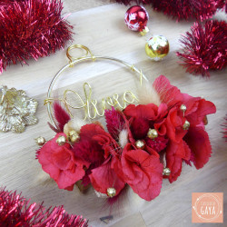 Éclair - Boule de fleurs séchées - Édition Noël